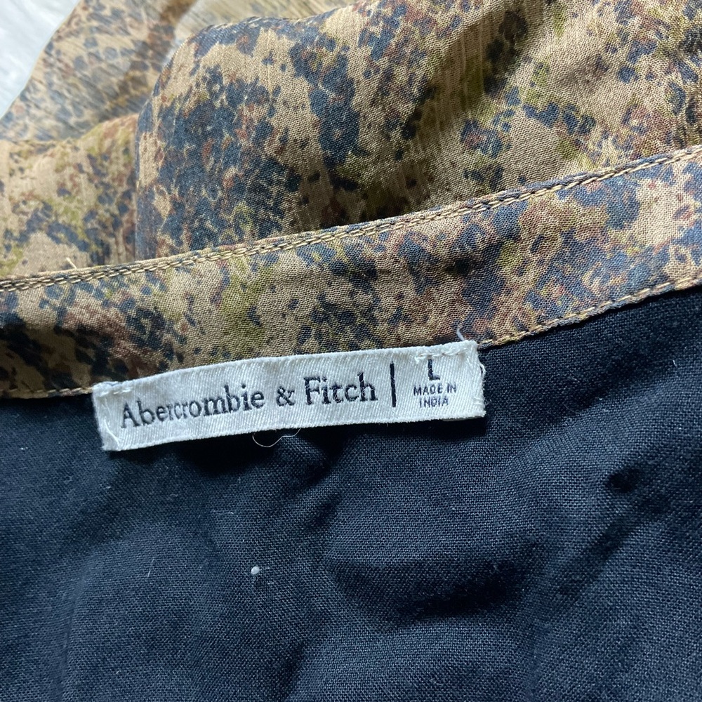 Abercrombie flutter sleeve button-down mini dress… - image 3